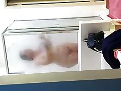 unaware chubby wife showering 2
